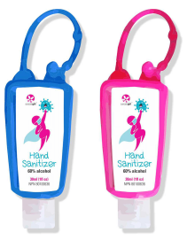 Gel Wrap Hand Sanitizers - Travel Fastener (2 piece set)