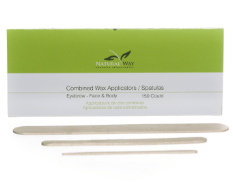 Combo Wax Applicators (50 Eyebrow, 50 Facial, 50 Body)