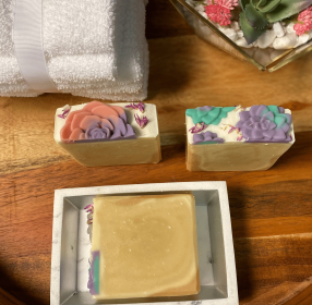 Peach Succulent Soap