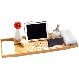 Vaiyer Bamboo Bathtub Tray