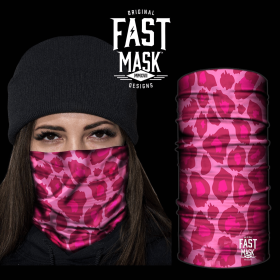 Pink Leopard Face Mask