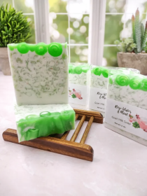 Rose Water & Mint goat milk soap