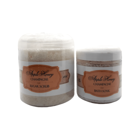 Apple Honey Champagne Scrub & Bath Soak Bundle