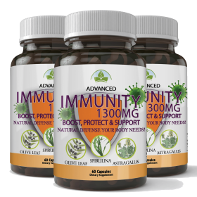 Totally Products Immunity Defense 1300mg - Advanced Immunity Support (180 capsules)