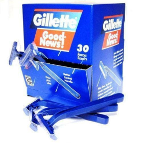 Gillette Goods 30 Disposable Razors Rasoirs Twin Blades Non-lubricant Strips