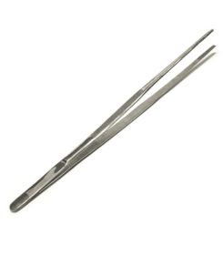 Long Tweezers Serrated Jaws Tips Stainless Steel