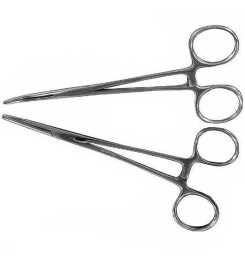 Hemostat Locking Forceps Size Straight & Curved Stainless Kit