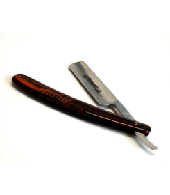 Brown Barber Hashir Professional Men's Classic Straight Razo