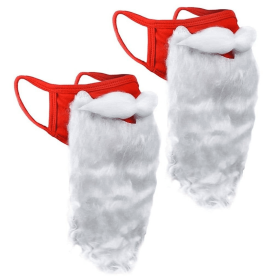 Santa Beard Face Mask for Adults