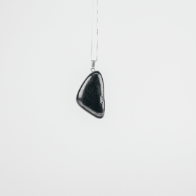 Shungite Tumbled Pendant w/ Bail | 30-40mm | Russia