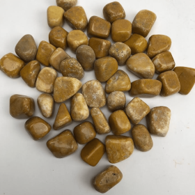 Yellow Jade  Tumbled 1 Kilo  15-25mm