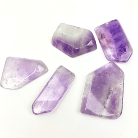 Amethyst | Flat Freeform Single Termination | Polished | 20-40mm | 5pk