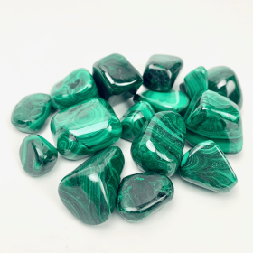 Malachite | Tumbled | 1lb | 25-30mm | Congo