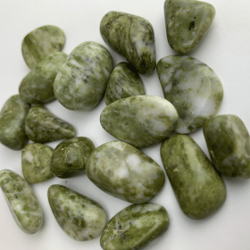 Snowflake Epidote | Tumbled | 1 lb bag | South Africa