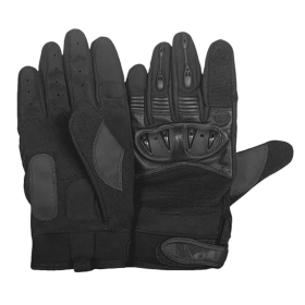 Clawed Hard Knuckle Shooter's Gloves - Black Small