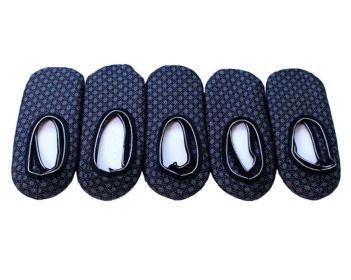 Mens Slipper Socks with Non Slip Grippers Indoor Anker Floor Slippers, 5 Pairs