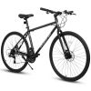 A27305 700c Ecarpat Road Bike, 21-Speed Disc Brakes,Carbon Steel Frame Bike ,Racing Bike City Commuting Road Bicycle for Men Women