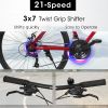 A27305 700c Ecarpat Road Bike, 21-Speed Disc Brakes, Carbon Steel Frame Bike ,Racing Bike City Commuting Road Bicycle for Men Women