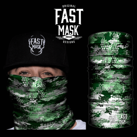 Camo Face Mask (Color: Digital Green)