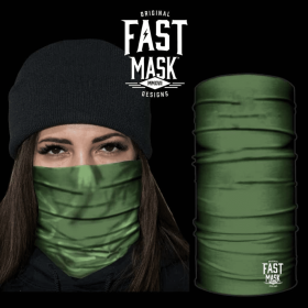 Fleece Face Mask (Color: Green)