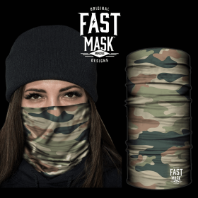 Camo Face Mask (Color: Woodland)