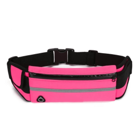 Velocity Water-Resistant Sports Running Belt and Fanny Pack for Outdoor Sports (Color: Pink)