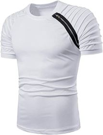 Men's Casual Shirt Short Sleeve Crewneck T Shirt Athletic Running Sport Gym Mens T Shirts (size: S)