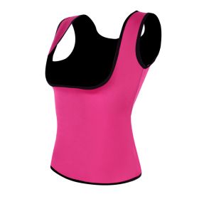 Women Hot Body Shaper Sauna Sweat Vest for Workout Exercise (Color: Pink)