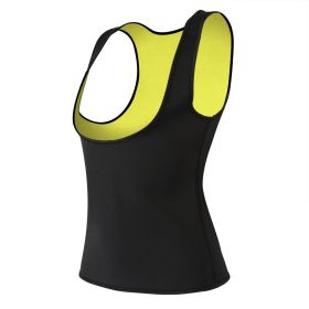 Women Hot Body Shaper Sauna Sweat Vest for Workout Exercise (Color: Black)