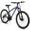 A2610 26 inch Mountain Bike 21 Speeds, Suspension Fork, Steel Frame Disc-Brake for Men Women Mens Bicycle Adlut Bike