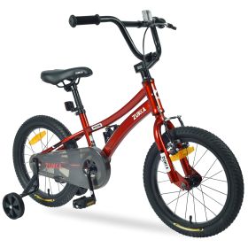 ZUKKA Kids Bike,16 Inch Kids' Bicycle with Training Wheels for Boys Age 4-7 Years,Multiple Colors (Color: as Pic)