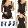 Zippered Waist Trainer Corset Waist Tummy Control Body Shaper Cincher Back Support with Adjustable Straps