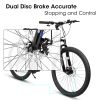 A2610 26 inch Mountain Bike 21 Speeds, Suspension Fork, Steel Frame Disc-Brake for Men Women Mens Bicycle Adlut Bike