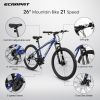 A2610 26 inch Mountain Bike 21 Speeds, Suspension Fork, Steel Frame Disc-Brake for Men Women Mens Bicycle Adlut Bike